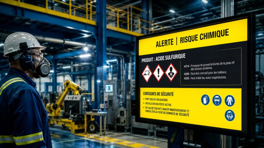 Risque chimique industrie - consignes