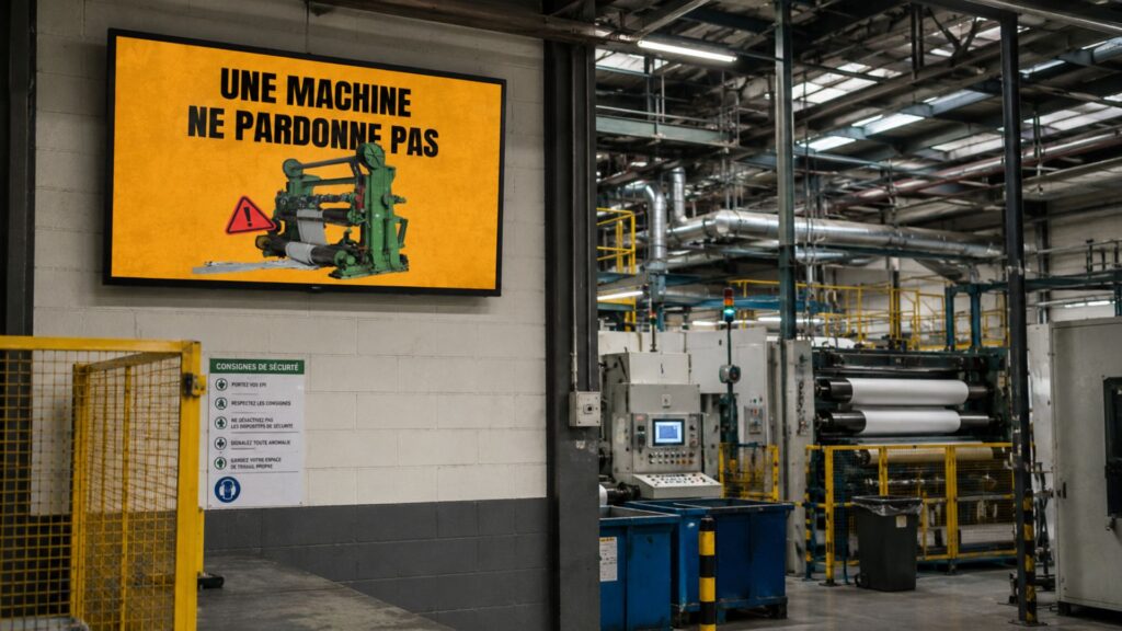 Risque machines en atelier